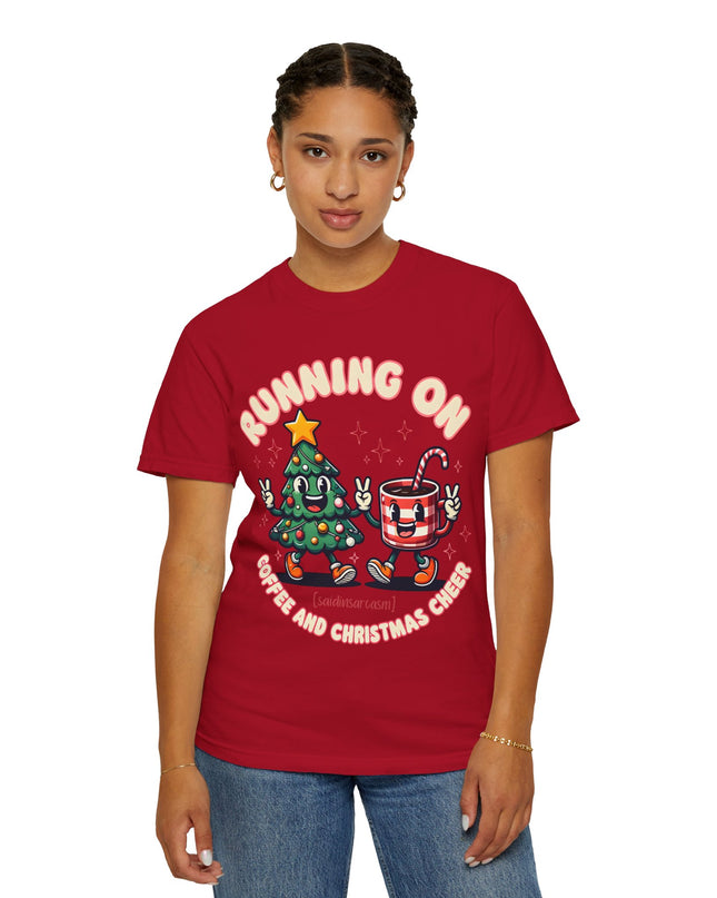 Running On Coffee & Christmas Cheer T-Shirt