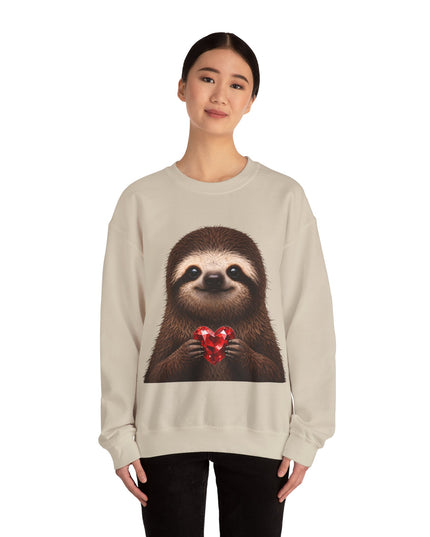 Sloth & Red Gem Crewneck — Intentional, Steady Sweatshirt