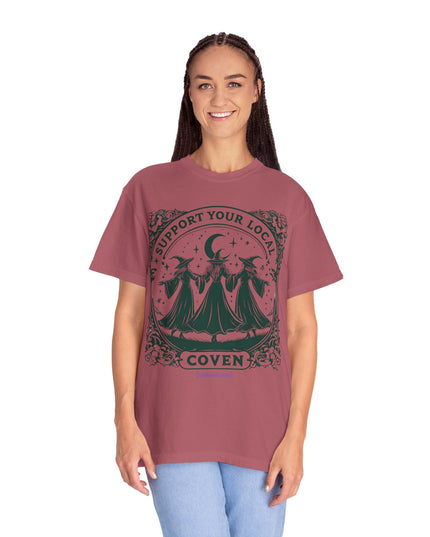 'Support Your Local Coven' Witchy Graphic T-Shirt