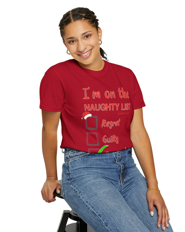 Naughty List T-Shirt – "I’m on the Naughty List: Proud of It" Christmas Tee