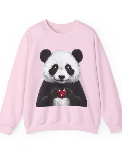 Panda Holding Red Gem Sweatshirt — Calm, Selective, Worth It