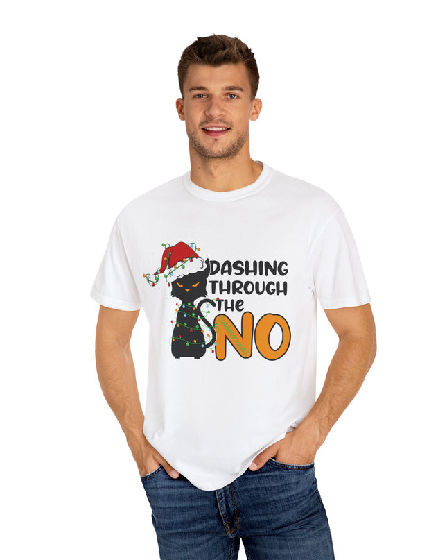 Dashing Through The No Cat Christmas T-Shirt