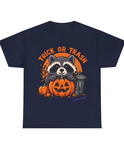 'Trick or Trash' Funny Raccoon Halloween T-Shirt