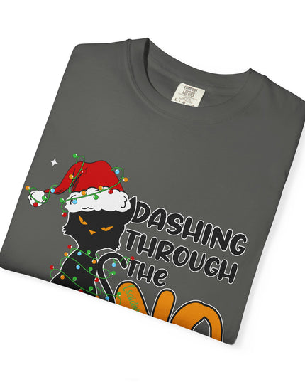 Dashing Through The No Cat Christmas T-Shirt