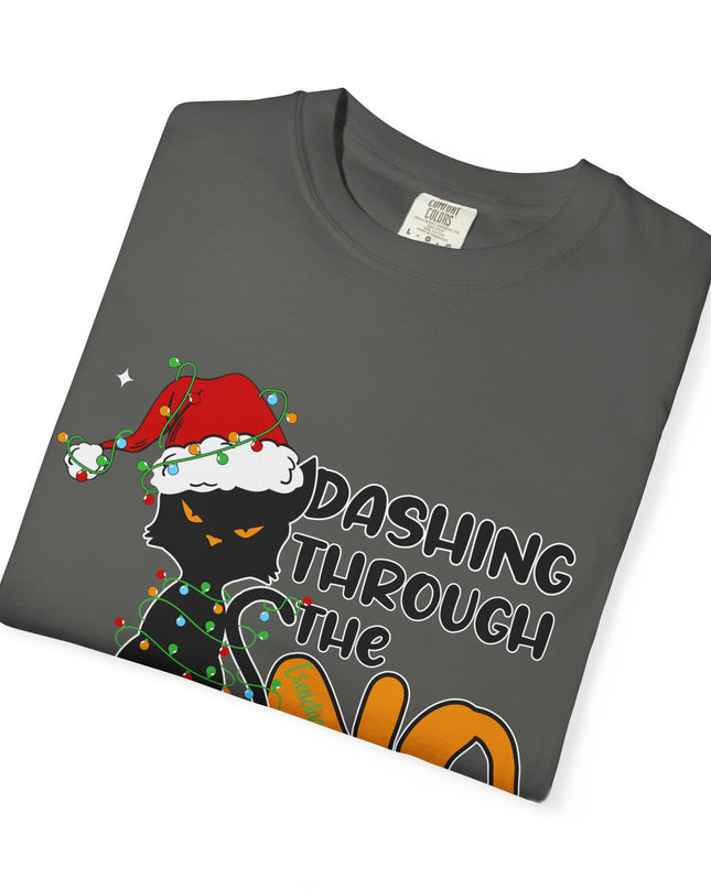Dashing Through The No Cat Christmas T-Shirt