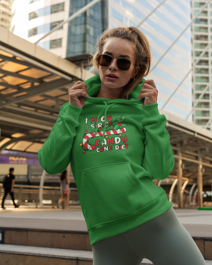 Candy Cane Diet Hoodie -"I'm On a Strict Candy Cane Diet" Christmas Tee