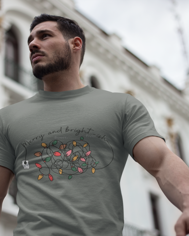 “Merry and Bright” Holiday Lights T-shirt