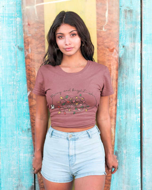 “Merry and Bright” Holiday Lights T-shirt