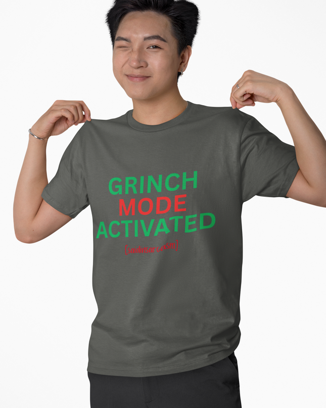 Grinch Mode Activated T-Shirt — Funny Christmas Holiday Tee