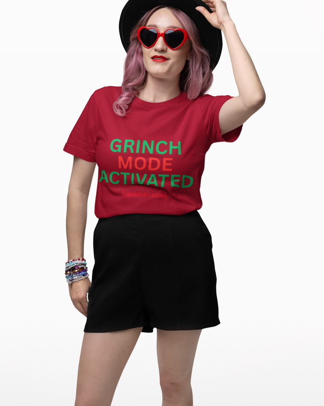 Grinch Mode Activated T-Shirt — Funny Christmas Holiday Tee