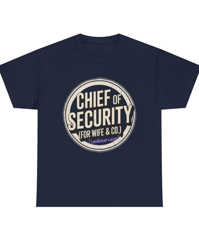 'Chief of Security' Unisex Tee - Funny Gift for Husband, Great for Father's Day, Casual Tee, Couples Apparel, Everyday Wear