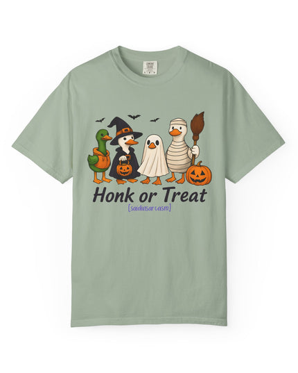 'Honk or Treat'  Funny Duck Halloween T-Shirt
