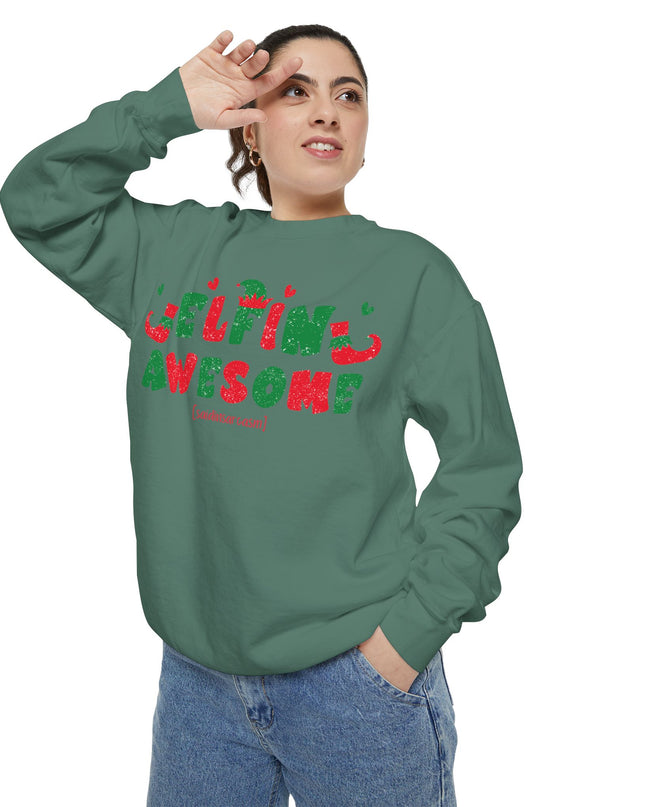 'Elfing Awesome' Sweatshirt — Funny Christmas Holiday Crewneck