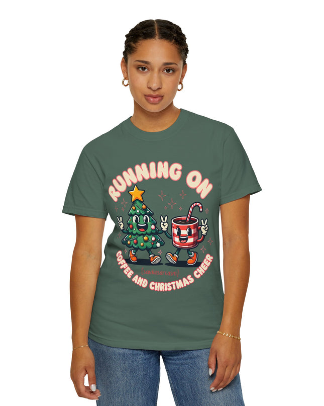 Running On Coffee & Christmas Cheer T-Shirt