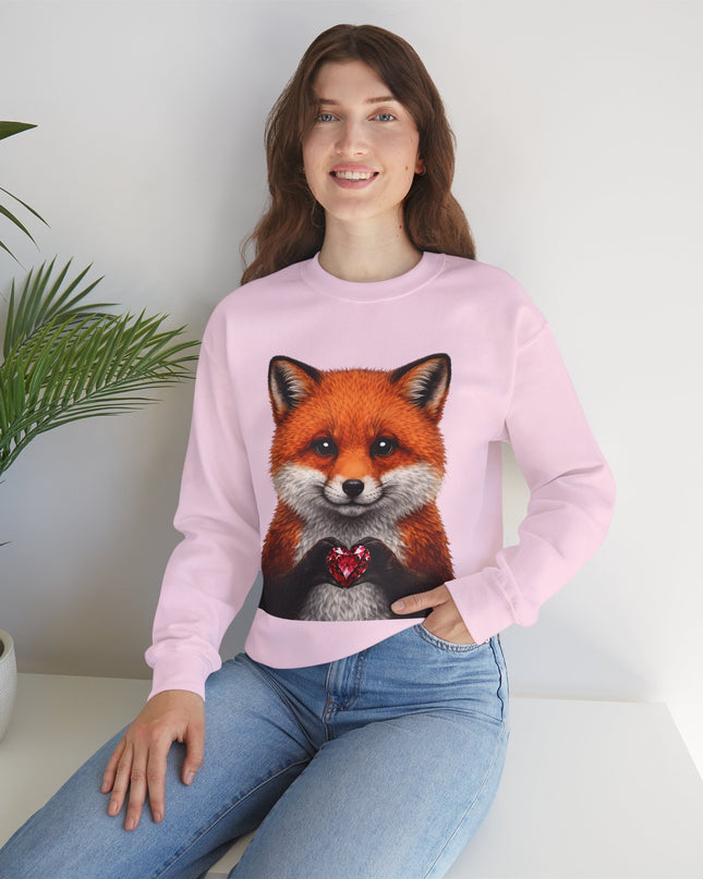 Raccoon with Red Gem Sweatshirt — Cute Mischief & Earned Treasure Crewneck