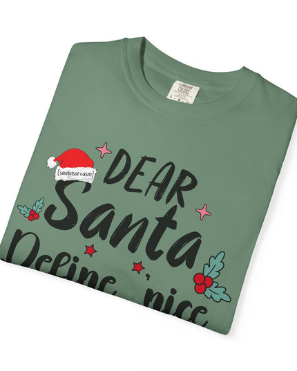 Dear Santa Define Nice Christmas T-Shirt