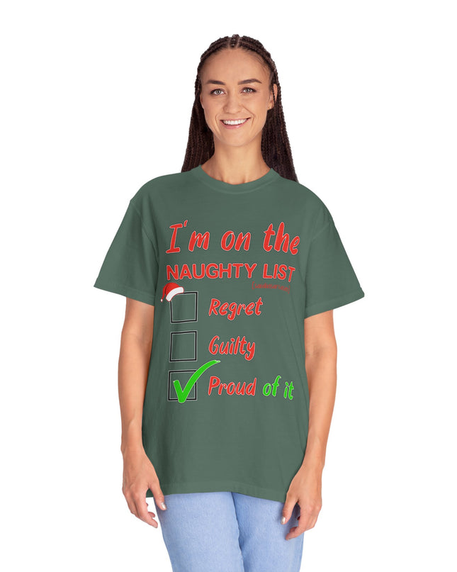 Naughty List T-Shirt – "I’m on the Naughty List: Proud of It" Christmas Tee