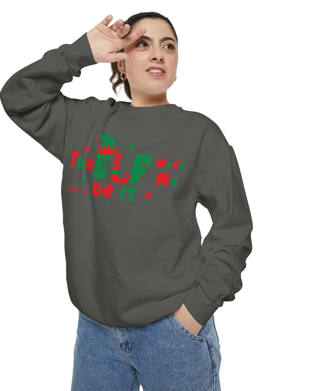 Christmas Sweatshirt - "The ELF Made Me Do It" Holiday Crewneck