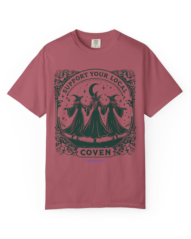 'Support Your Local Coven' Witchy Graphic T-Shirt