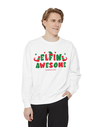 'Elfing Awesome' Sweatshirt — Funny Christmas Holiday Crewneck