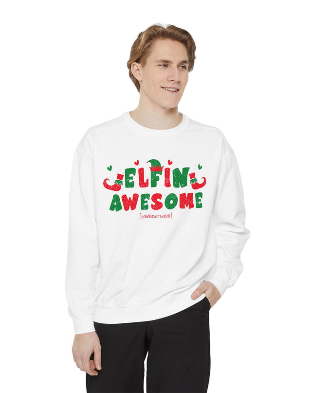 'Elfing Awesome' Sweatshirt — Funny Christmas Holiday Crewneck