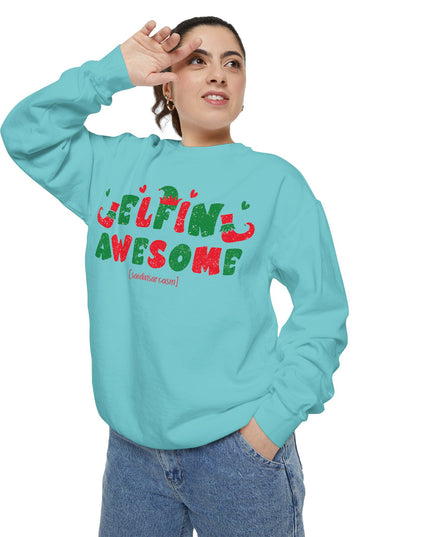 'Elfing Awesome' Sweatshirt — Funny Christmas Holiday Crewneck