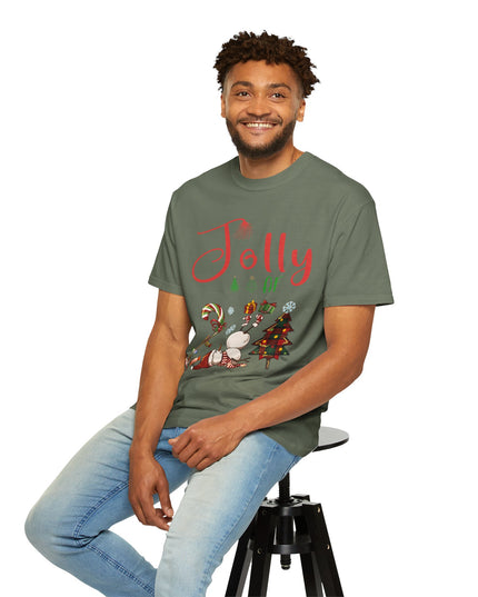 "Jolly AF" Christmas T-Shirt — Festive Holiday Graphic Tee