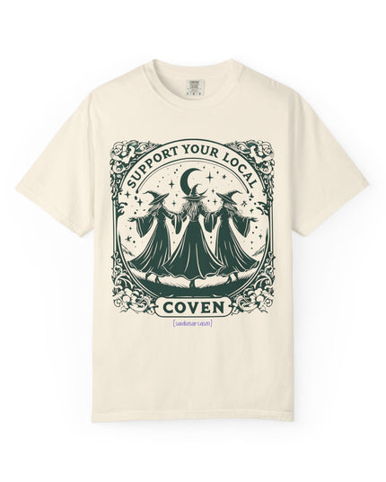 'Support Your Local Coven' Witchy Graphic T-Shirt