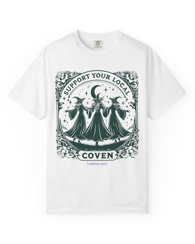 'Support Your Local Coven' Witchy Graphic T-Shirt