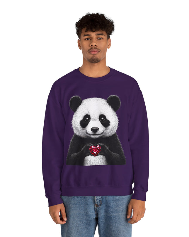 Panda Holding Red Gem Sweatshirt — Calm, Selective, Worth It