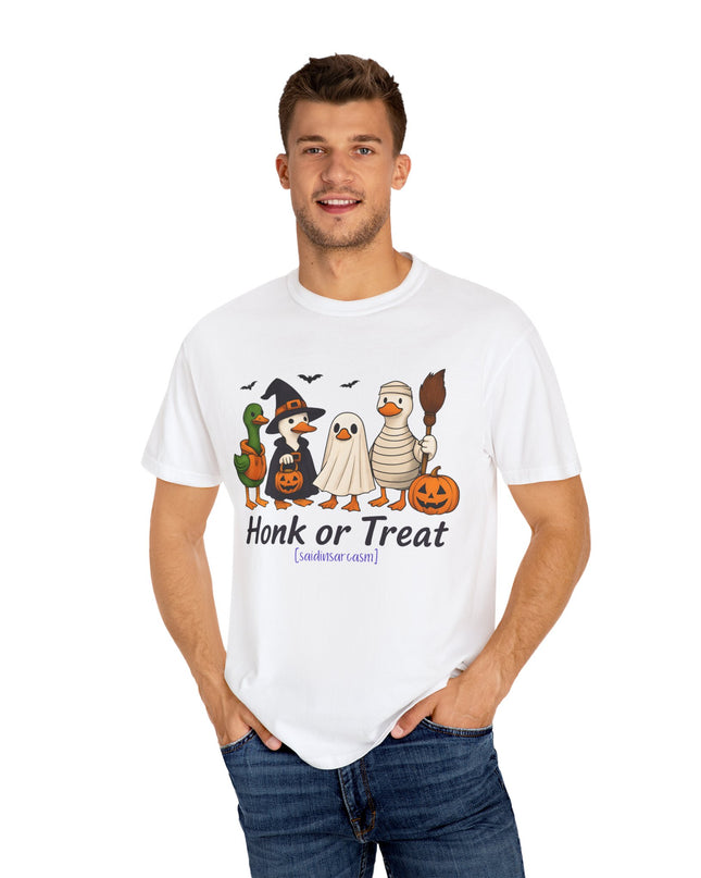 'Honk or Treat'  Funny Duck Halloween T-Shirt