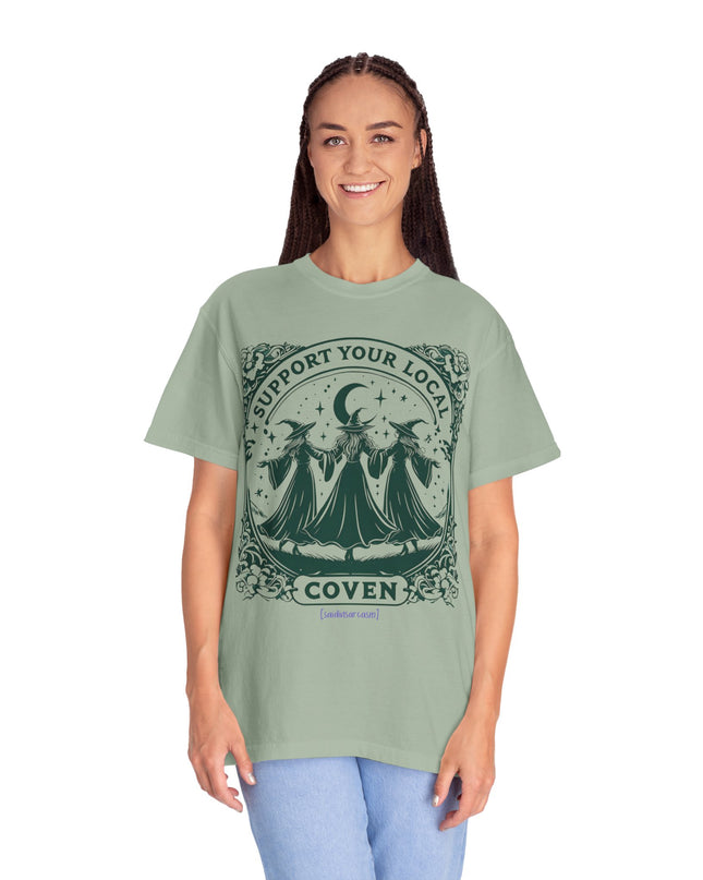'Support Your Local Coven' Witchy Graphic T-Shirt