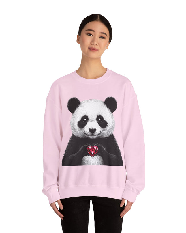 Panda Holding Red Gem Sweatshirt — Calm, Selective, Worth It