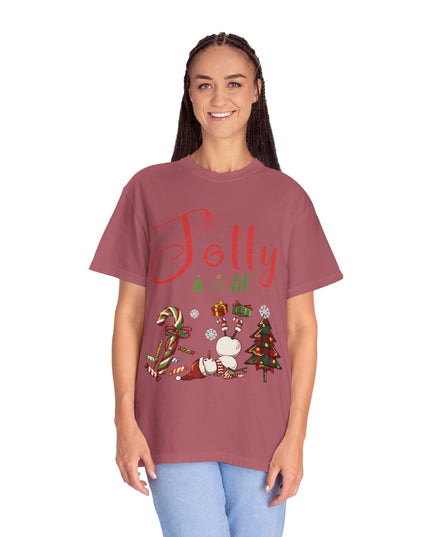 "Jolly AF" Christmas T-Shirt — Festive Holiday Graphic Tee