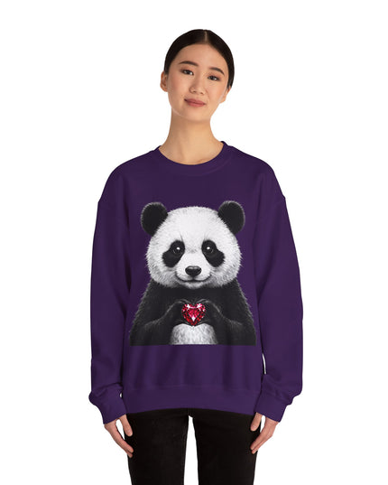 Panda Holding Red Gem Sweatshirt — Calm, Selective, Worth It