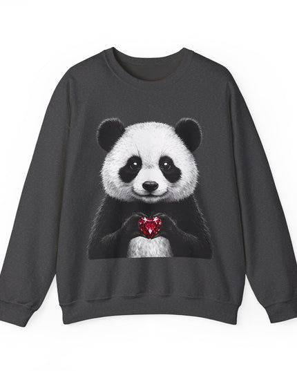 Panda Holding Red Gem Sweatshirt — Calm, Selective, Worth It