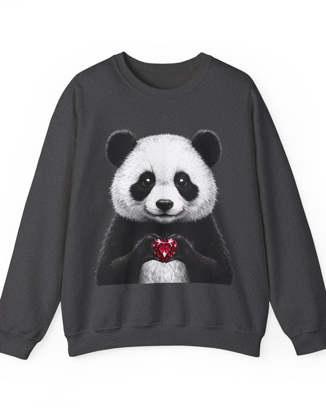 Panda Holding Red Gem Sweatshirt — Calm, Selective, Worth It