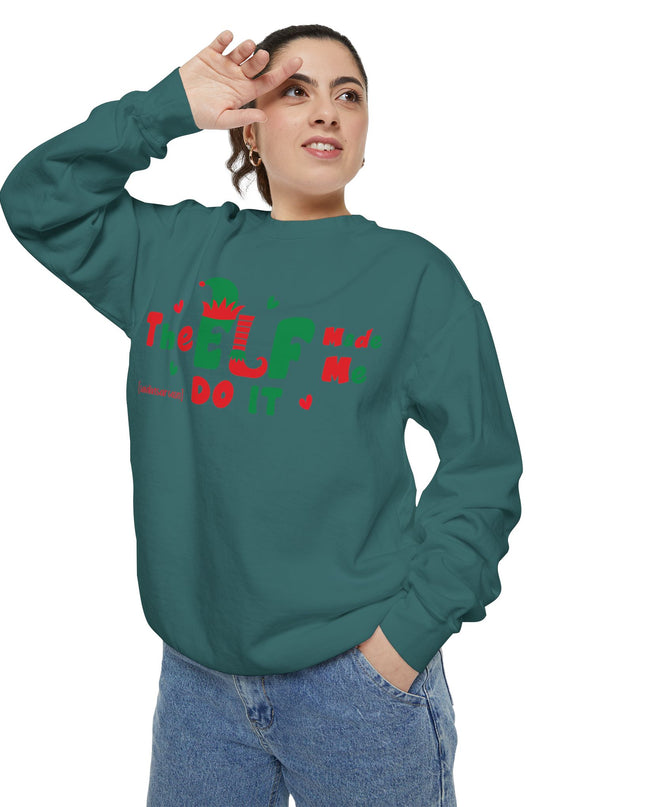 Christmas Sweatshirt - "The ELF Made Me Do It" Holiday Crewneck