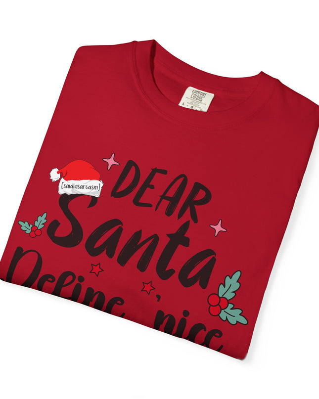 Dear Santa Define Nice Christmas T-Shirt