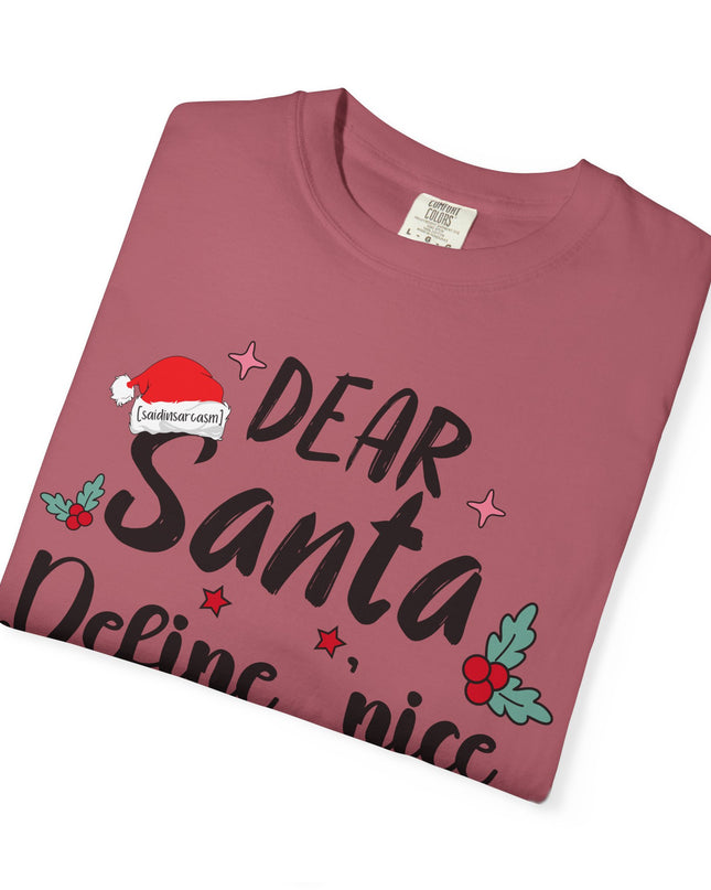 Dear Santa Define Nice Christmas T-Shirt