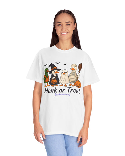 'Honk or Treat'  Funny Duck Halloween T-Shirt
