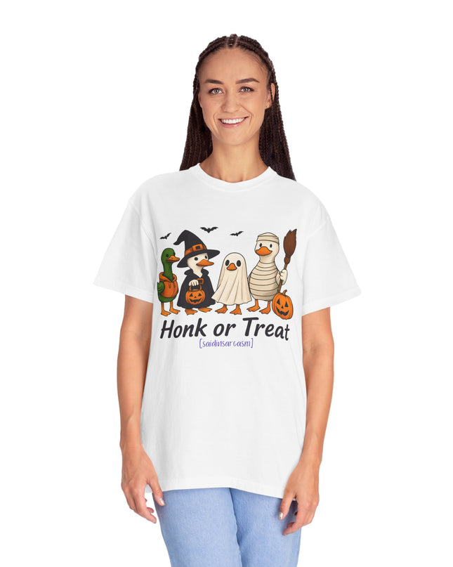 'Honk or Treat'  Funny Duck Halloween T-Shirt