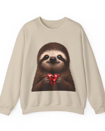 Sloth & Red Gem Crewneck — Intentional, Steady Sweatshirt