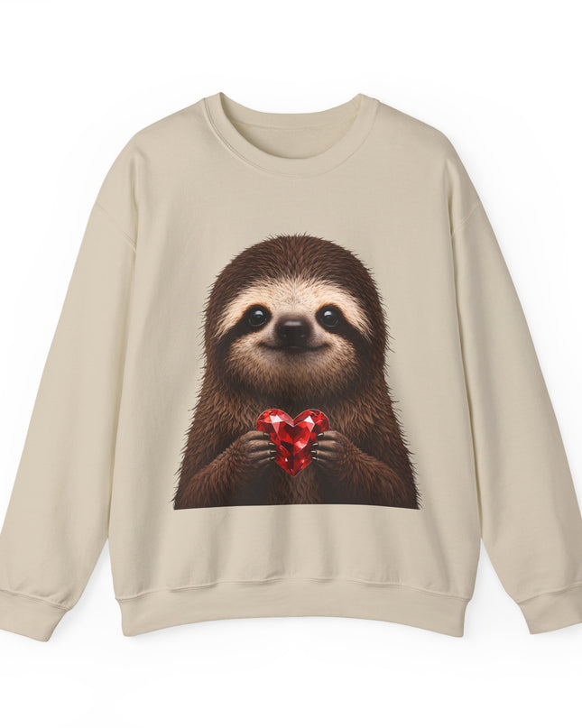 Sloth & Red Gem Crewneck — Intentional, Steady Sweatshirt