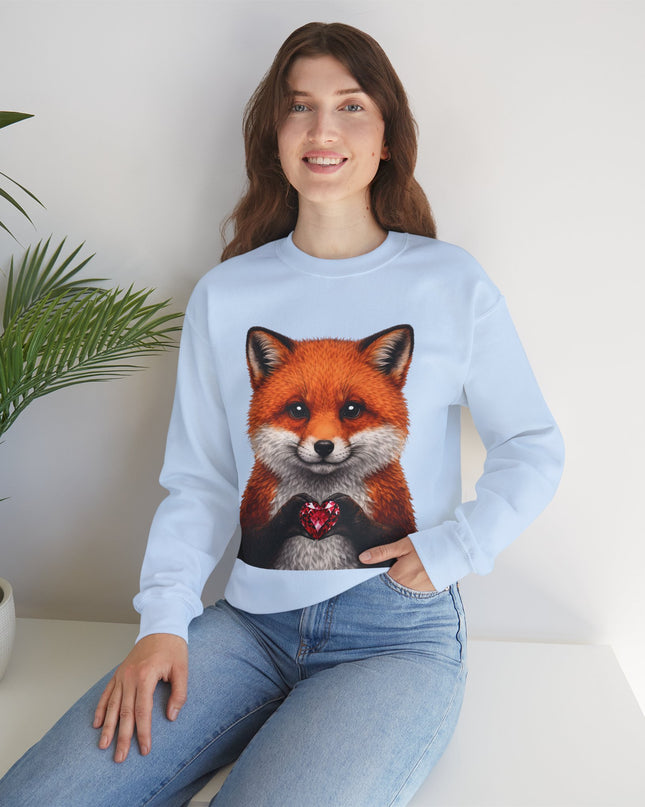Raccoon with Red Gem Sweatshirt — Cute Mischief & Earned Treasure Crewneck