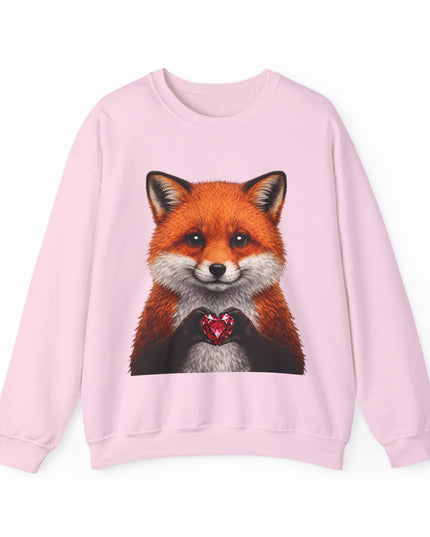 Raccoon with Red Gem Sweatshirt — Cute Mischief & Earned Treasure Crewneck