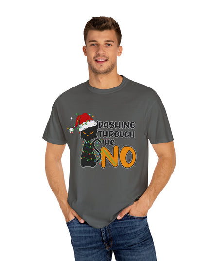 Dashing Through The No Cat Christmas T-Shirt