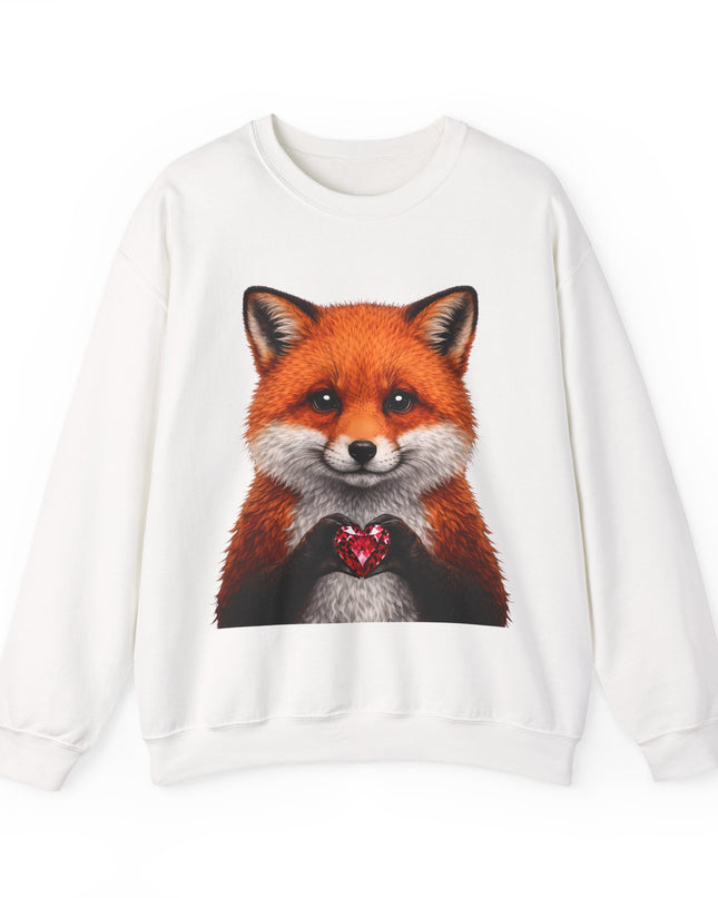 Raccoon with Red Gem Sweatshirt — Cute Mischief & Earned Treasure Crewneck
