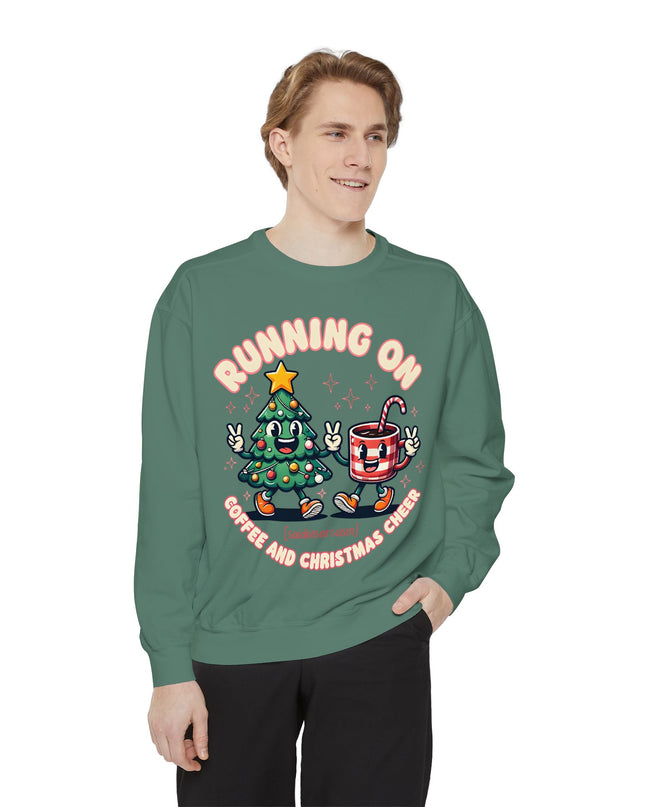 Running On Coffee & Christmas Cheer Sweat Shirt