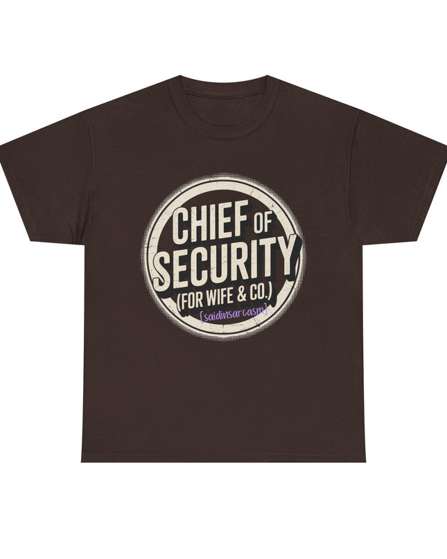 'Chief of Security' Unisex Tee - Funny Gift for Husband, Great for Father's Day, Casual Tee, Couples Apparel, Everyday Wear